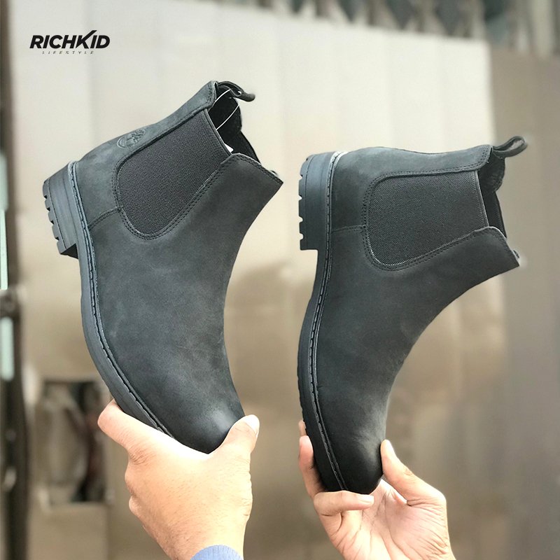 TL Ash Black Leather Chelsea boot - Image 7