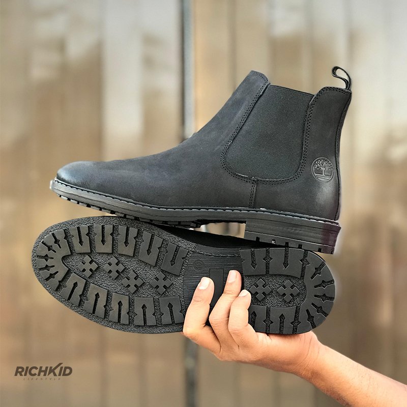 TL Ash Black Leather Chelsea boot - Image 4