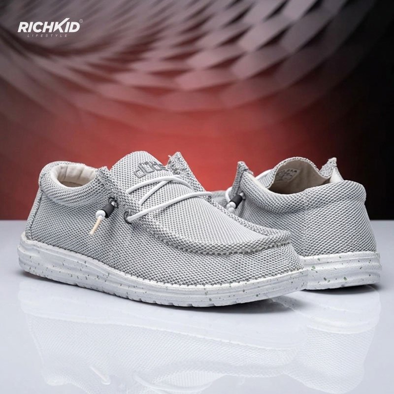 Hey Dude canvas shoes Stone white - Image 2