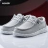 Hey Dude canvas shoes Stone white