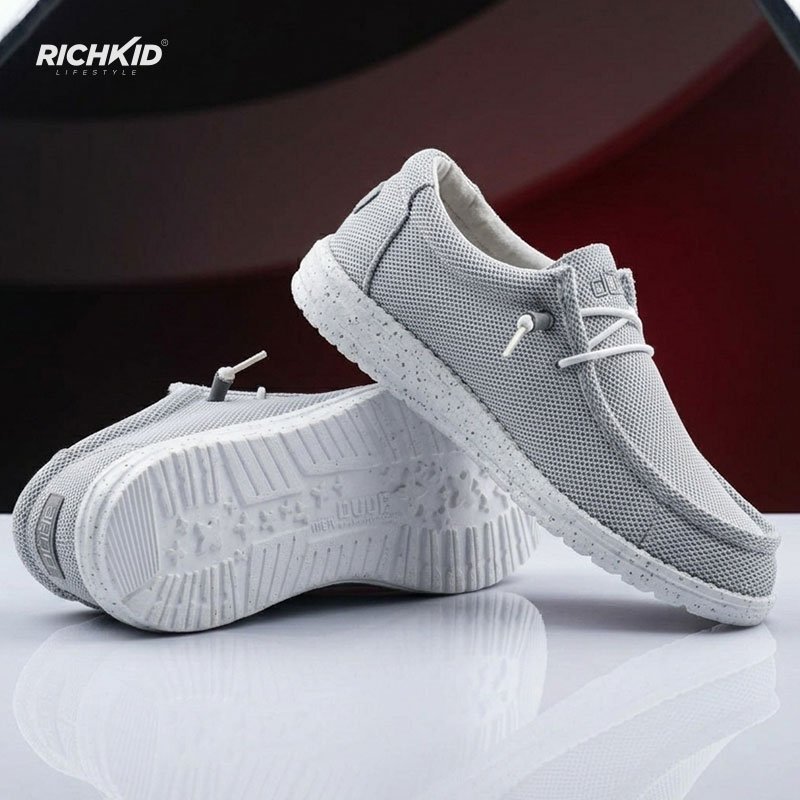 Hey Dude canvas shoes Stone white - Image 4