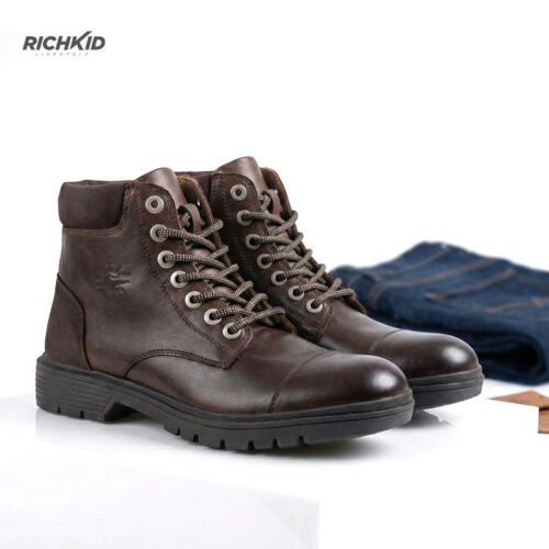 Men's Zipper Boot Chocolate