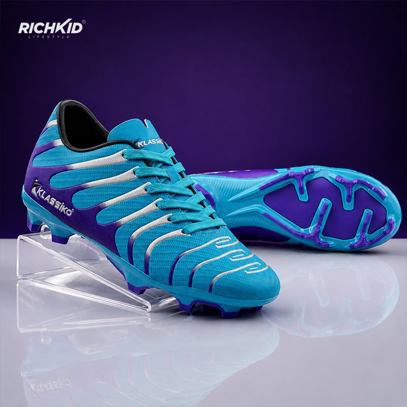 KLASSIKO Premium Soccer boot Blue - Image 2