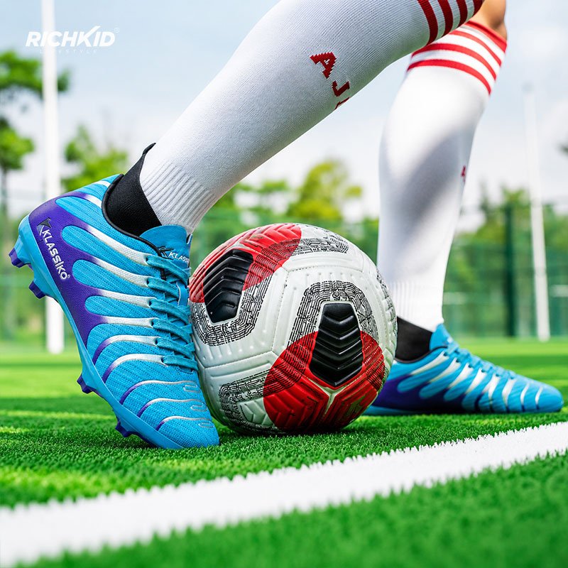 KLASSIKO Premium Soccer boot Blue - Image 6