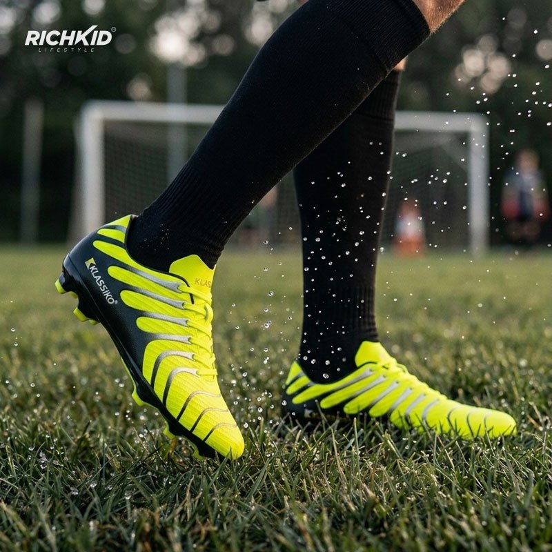KLASSIKO Premium Soccer boot Yellow - Image 5