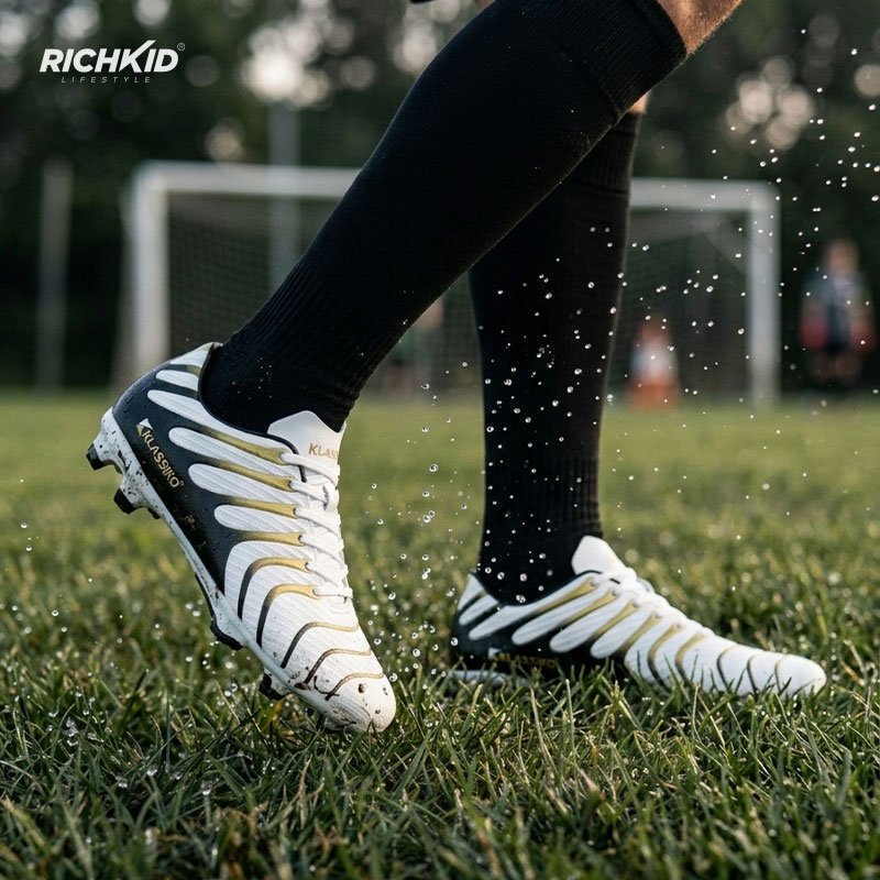 KLASSIKO Premium Soccer boot White - Image 5