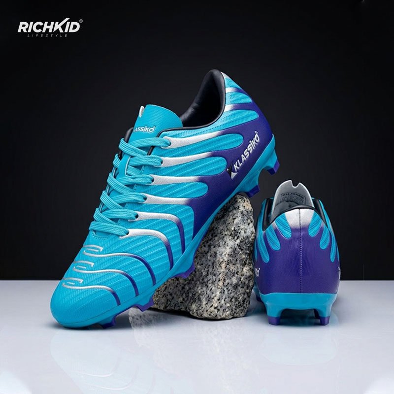 KLASSIKO Premium Soccer boot Blue - Image 3