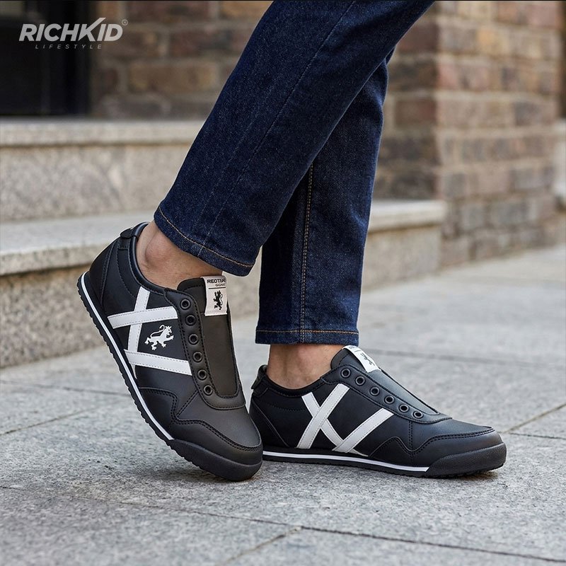 Lace-Free Casual Sneakers Black - Image 2
