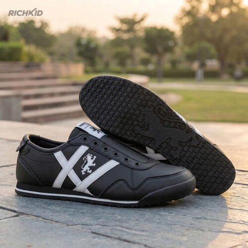 Lace-Free Casual Sneakers Black