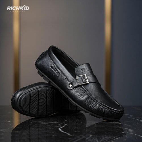 Xoos buckle Loafer Black