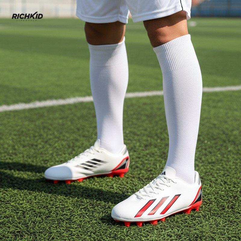 Soccer boot White RED - Image 5