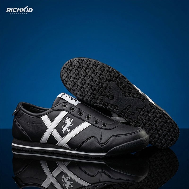 Lace-Free Casual Sneakers Black - Image 7