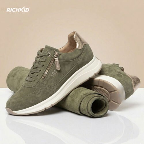 TBS Casual Shoes Olive Gold