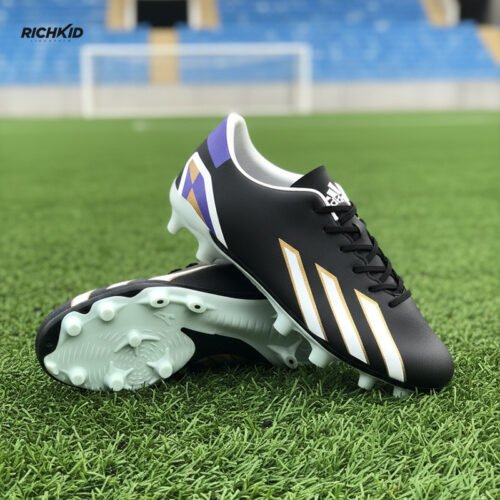 Soccer boot White Purple gold