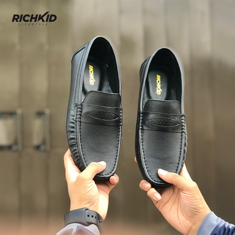 Richkid Premium Saddle Loafer Black - Image 2