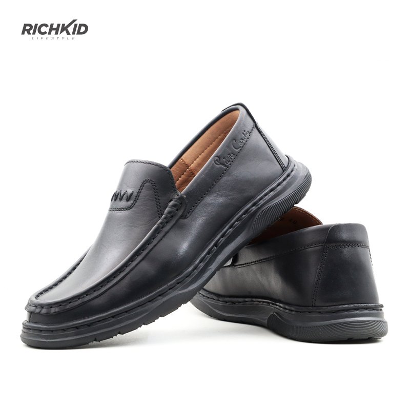 Casual Leather Loafer Full Black