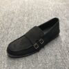 EasyGo monk strap loafer black