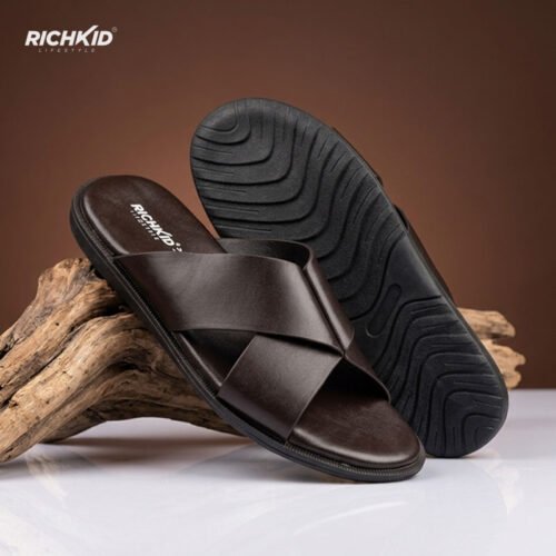 Cross Sandals Brown