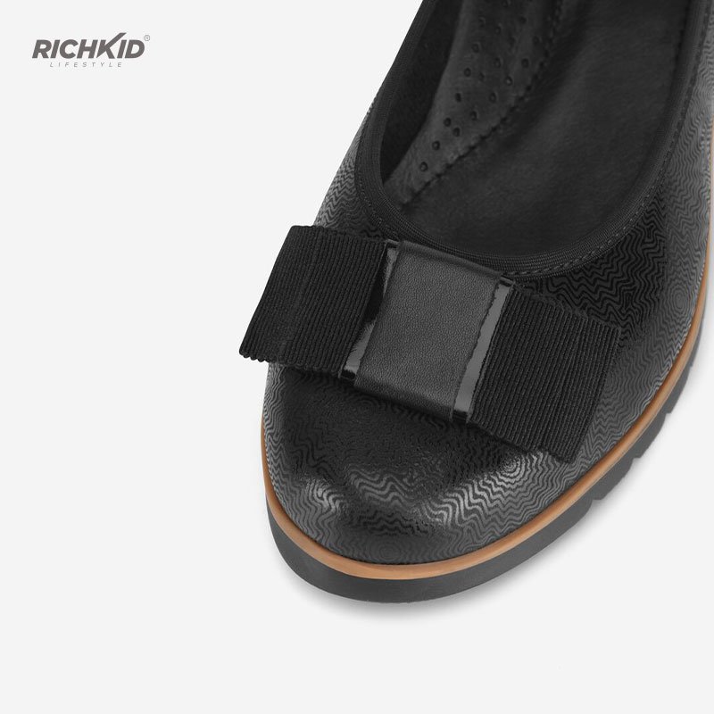 Black Bow Pam Shoe - Image 5