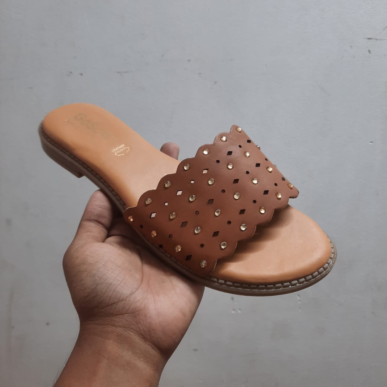 Gosoft Sparkle Slide Brown