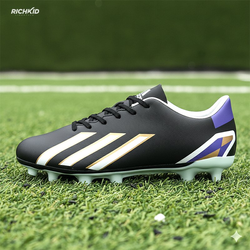 Soccer boot White Purple gold - Image 9