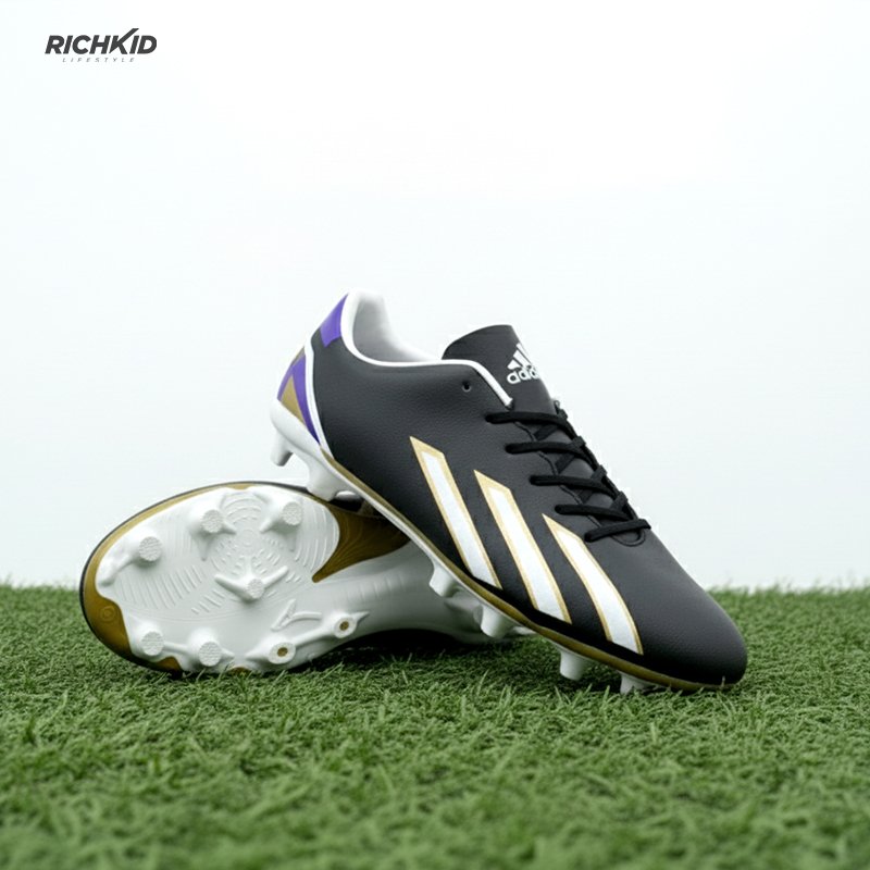 Soccer boot White Purple gold - Image 3