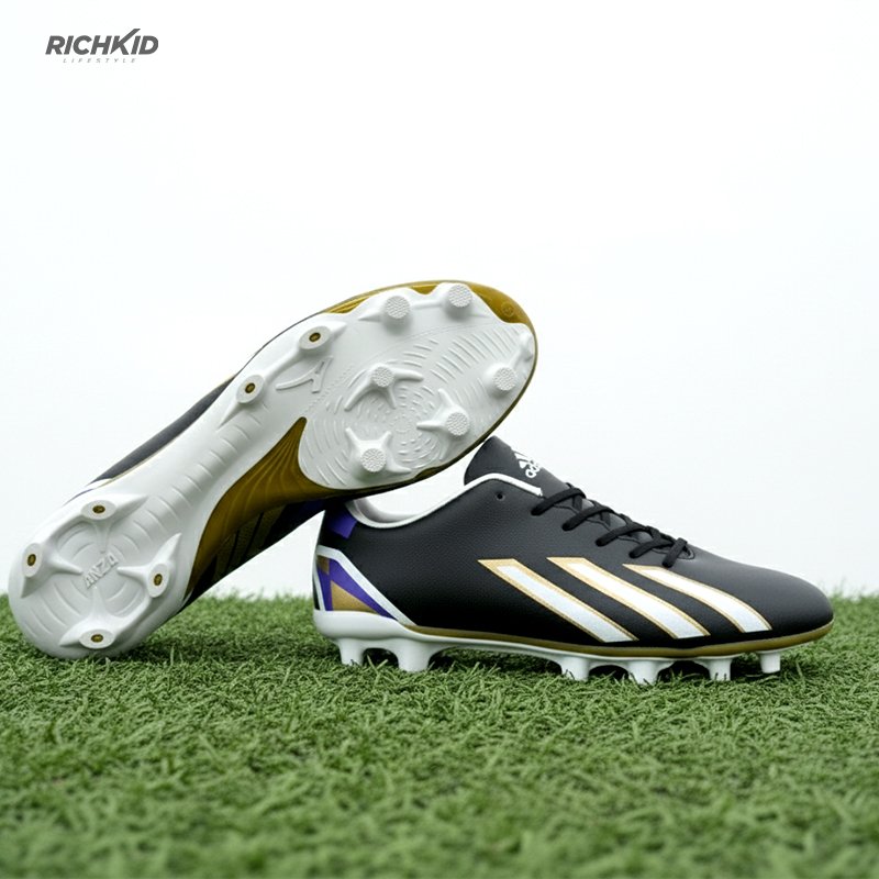 Soccer boot White Purple gold - Image 2