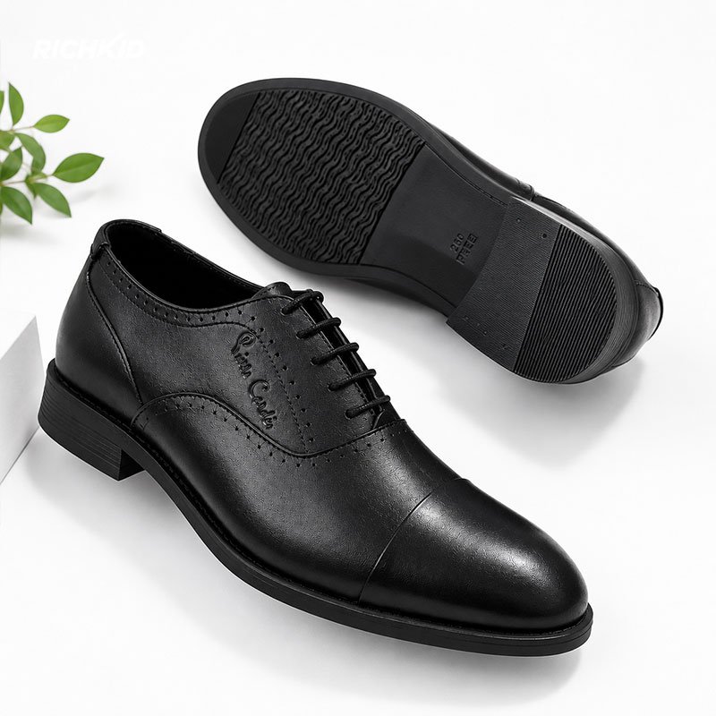 Katherine Hamnett Leather Oxford Shoe Black