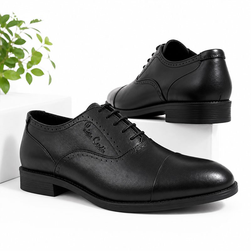 Katherine Hamnett Leather Oxford Shoe Black - Image 2
