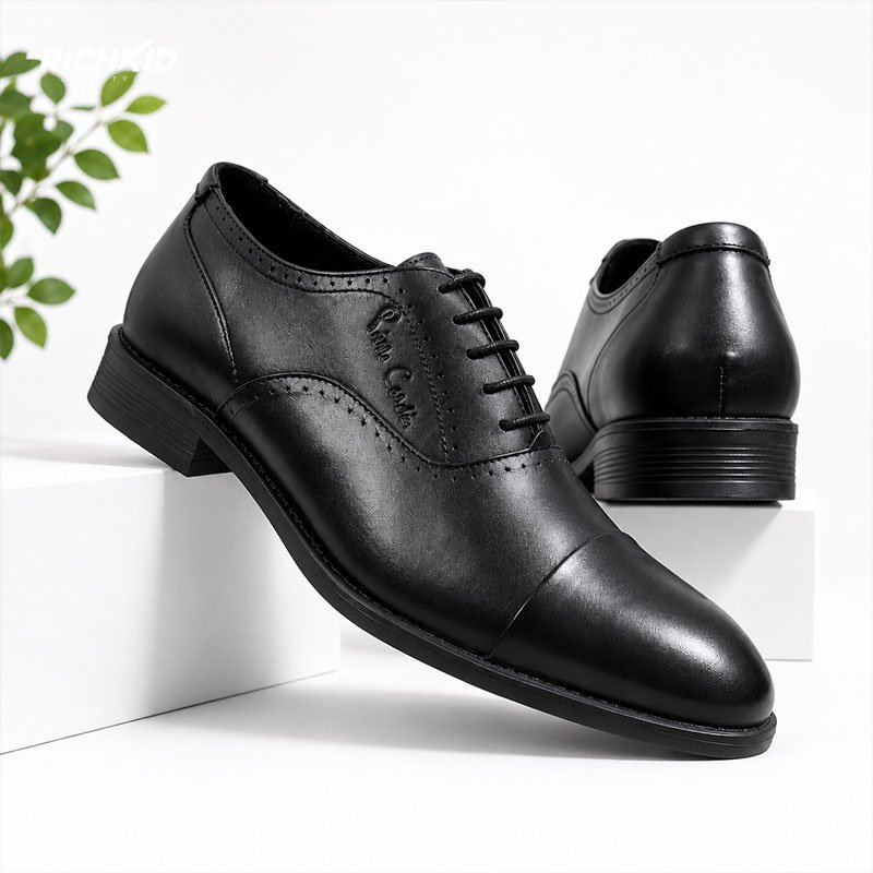 Katherine Hamnett Leather Oxford Shoe Black - Image 3