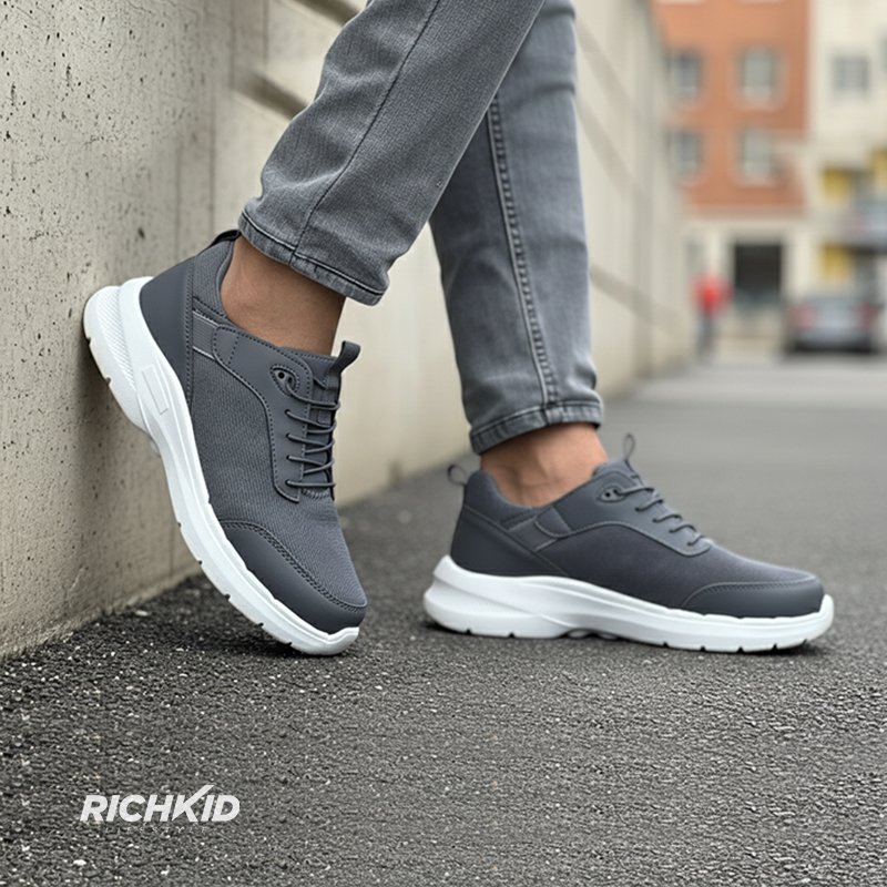 Finelook lace-free Sneakers Grey - Image 2