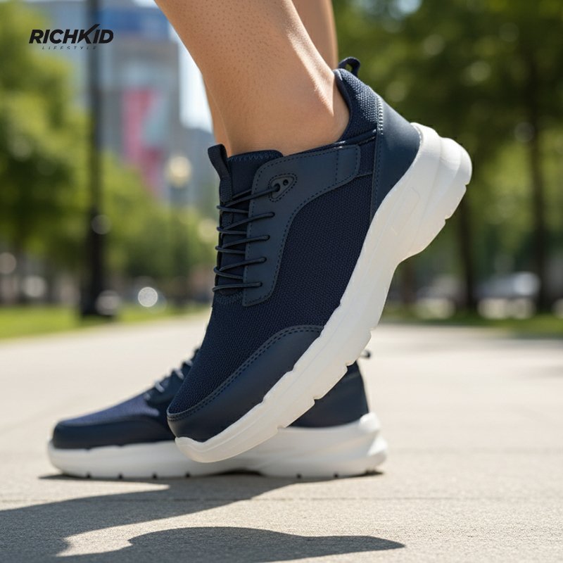 Finelook lace-free Sneakers Navy - Image 7