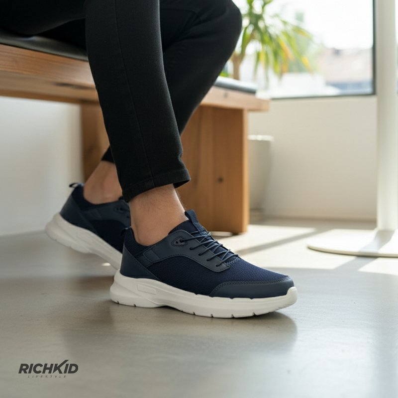 Finelook lace-free Sneakers Navy - Image 9