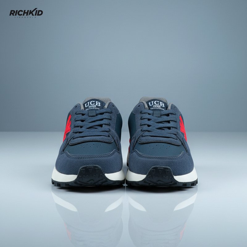 UCB Suede Lifestyle Sneakers Navy - Image 4