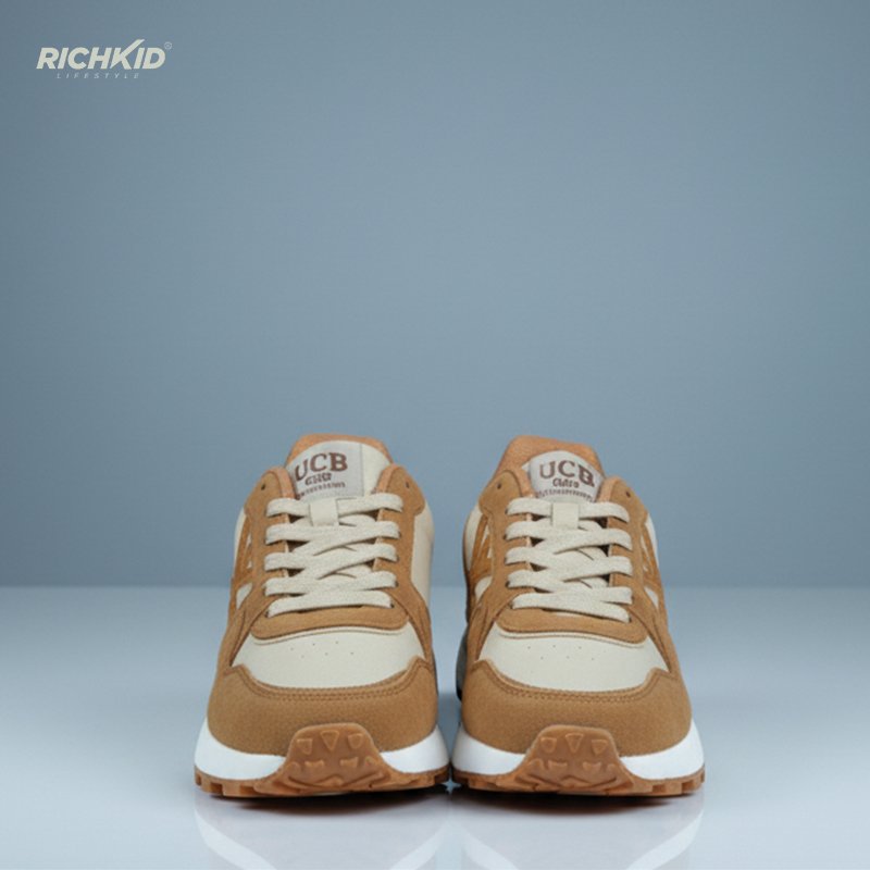 UCB Suede Lifestyle Sneakers Brown - Image 3