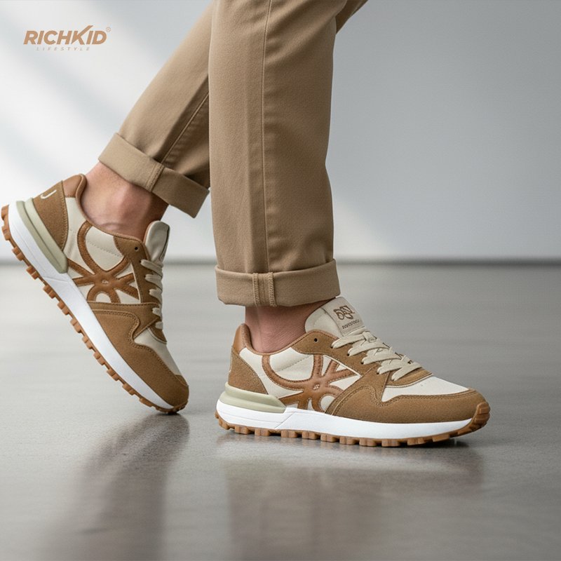 UCB Suede Lifestyle Sneakers Brown - Image 4