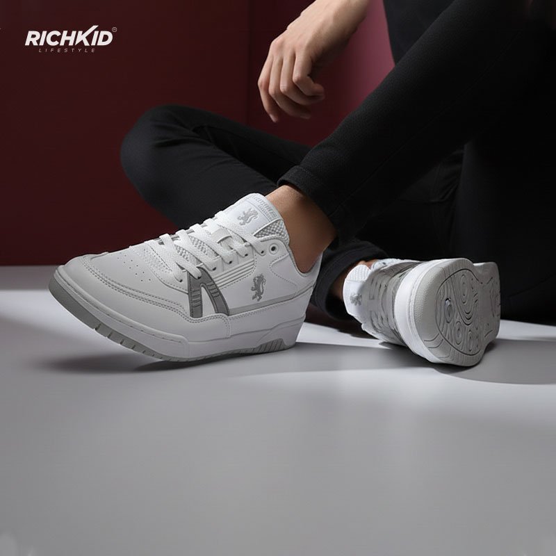 lowcut Grey Sneakers - Image 3