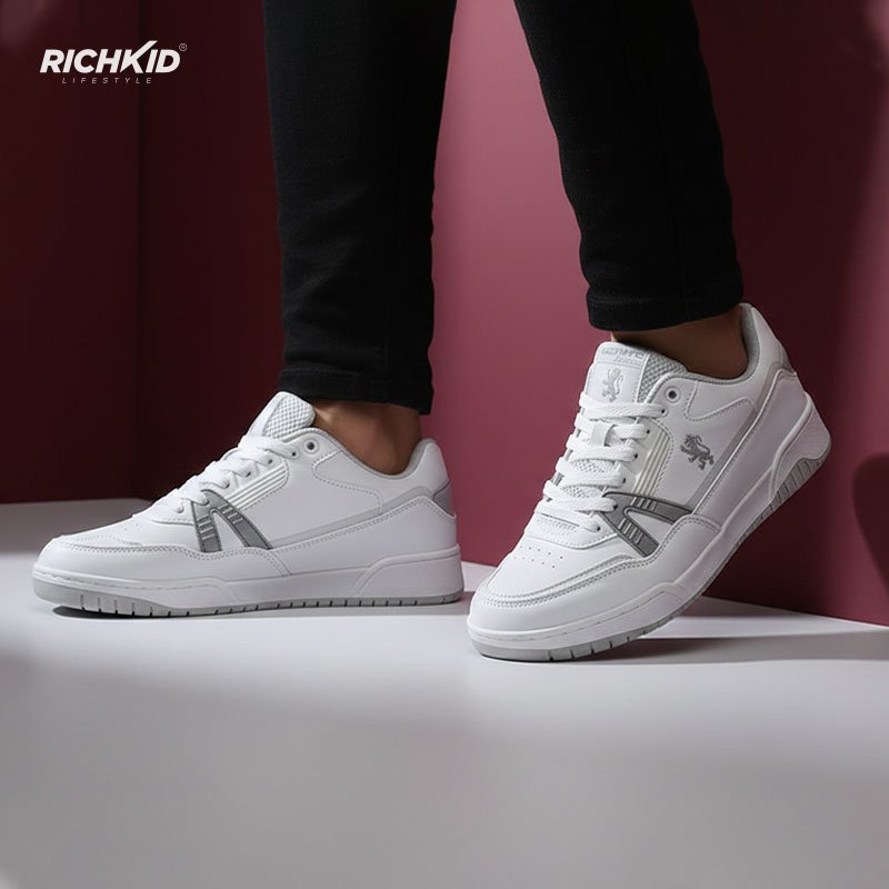 lowcut Grey Sneakers - Image 4