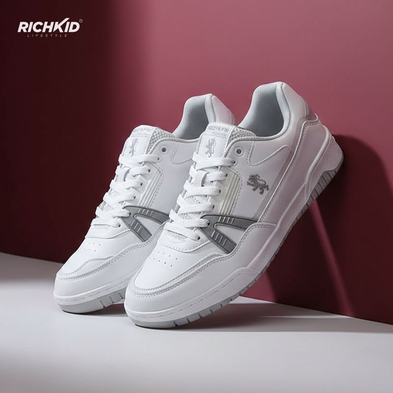 lowcut Grey Sneakers - Image 2