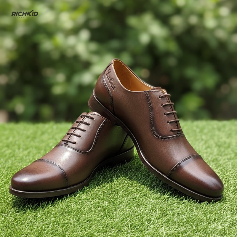 Cap-Toe Oxford Shoe Chocolate - Image 6
