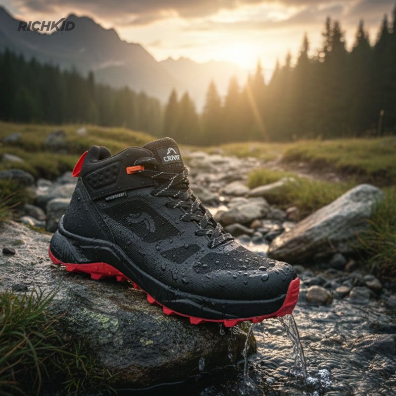 Crivit Waterproof Hiking Boot Black - Image 4