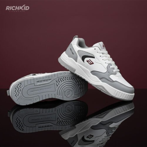 BondStreet Sneakers Maroon Grey