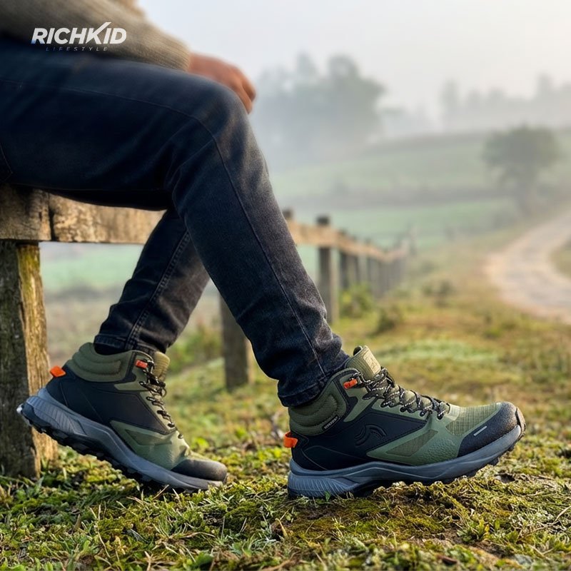 Crivit Waterproof Hiking Boot Olive - Image 6