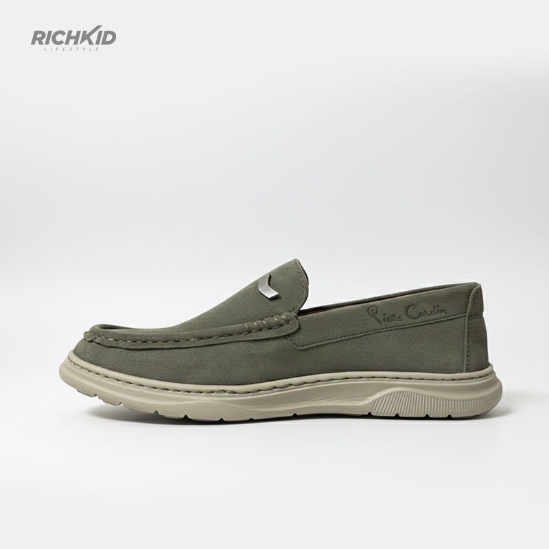 Casual Leather loafer Olive - Image 3
