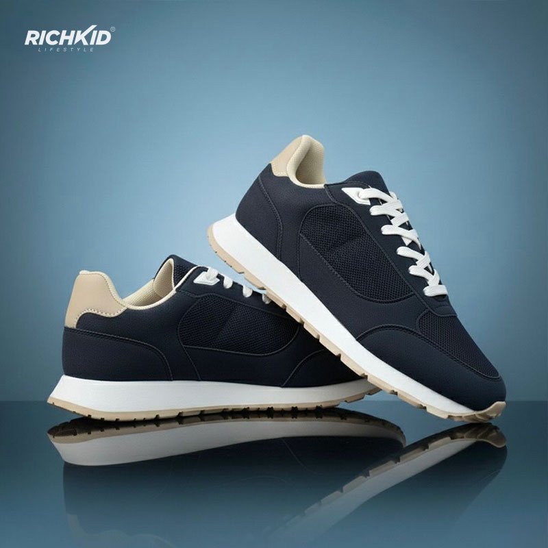 Beige–Navy Casual Shoes - Image 4