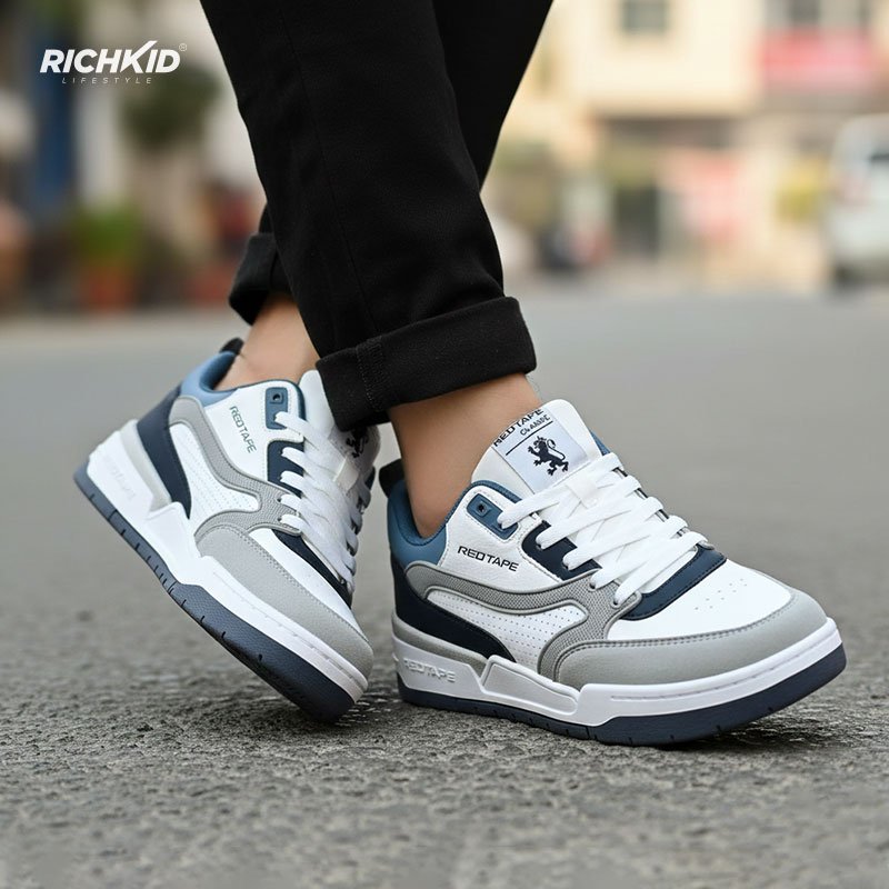 RT Blue White Sneakers - Image 4