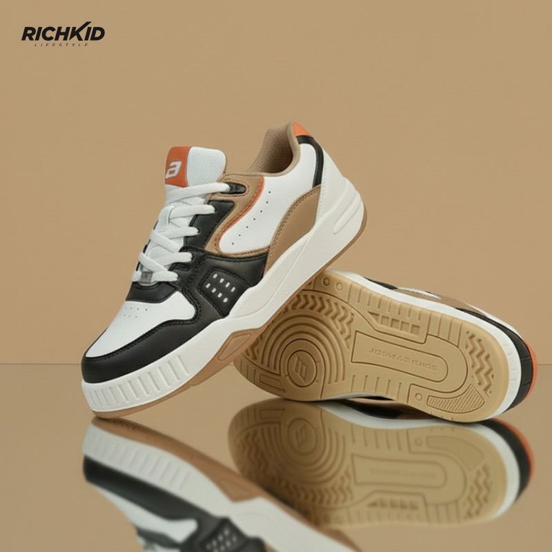 BondStreet Sneakers Coffee Orange