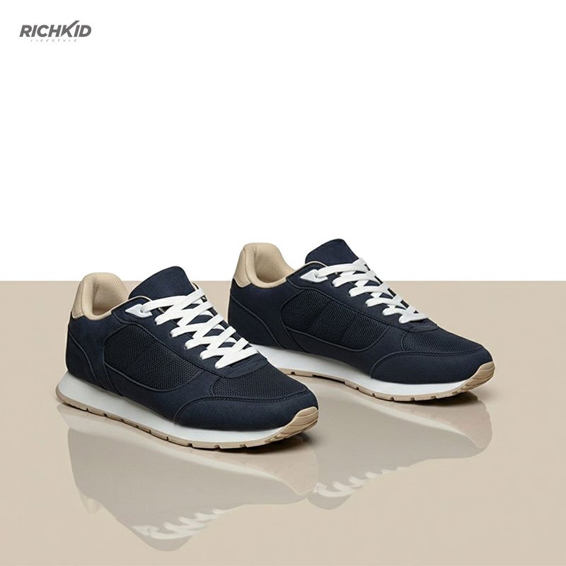 Beige–Navy Casual Shoes - Image 6