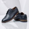 Leather Derby Shoes Blue