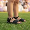 Catchy kids black sandal